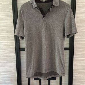 Lululemon men's gray collared polo shirt size small
